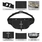 LAIMEIWEE Fanny Pack for Women & Men, Water-Resistant Crossbody Belt Bag with Adjustable Strap, Small Waist Pack for Travel, Running, Hiking & Workout